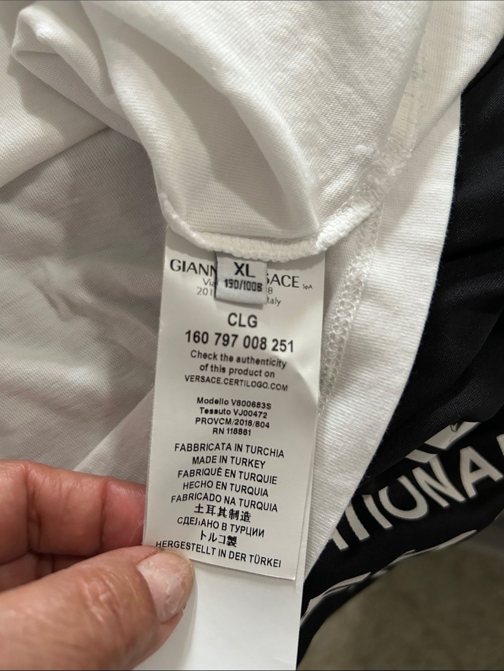 Versace Collection White Graphic Medusa Crewneck Tee - Picture 8 of 10